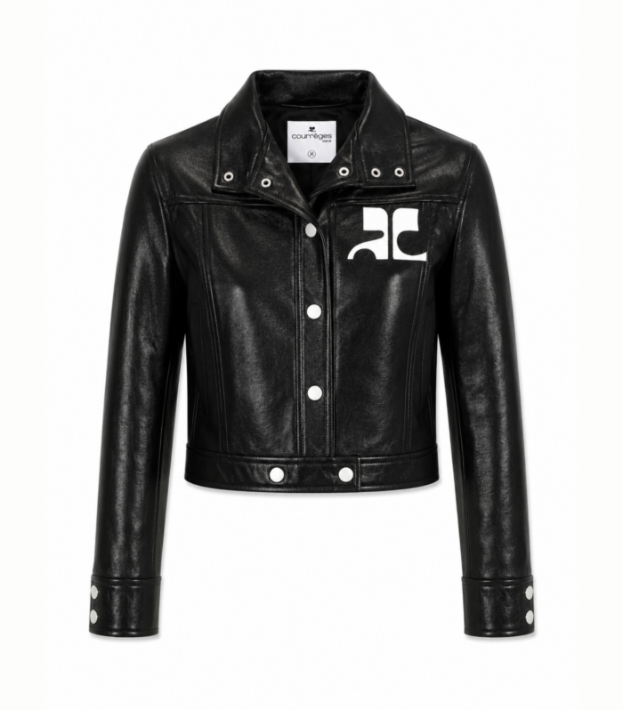 Veste similicuir Black